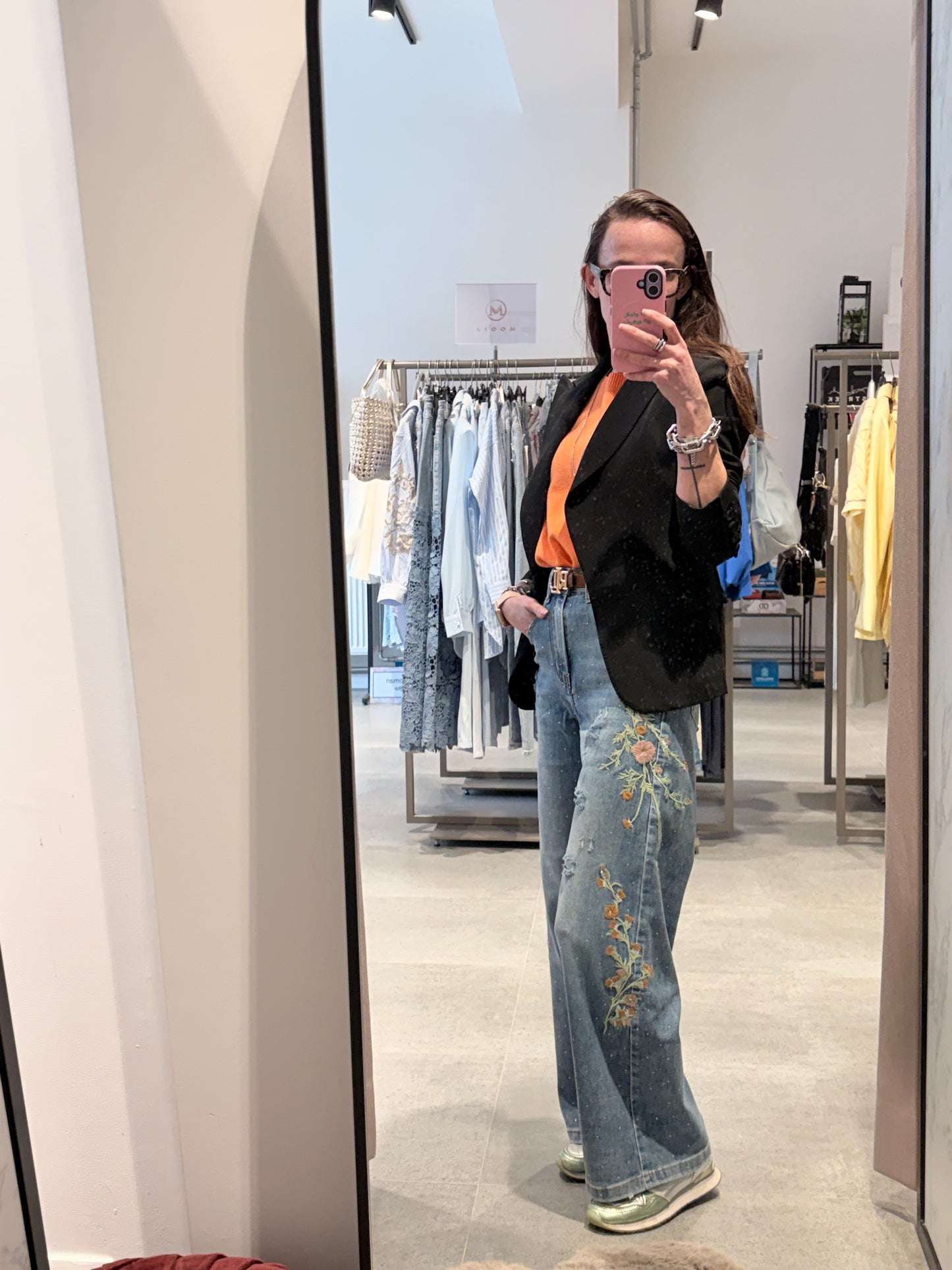 Jeans Just woman Flowers
