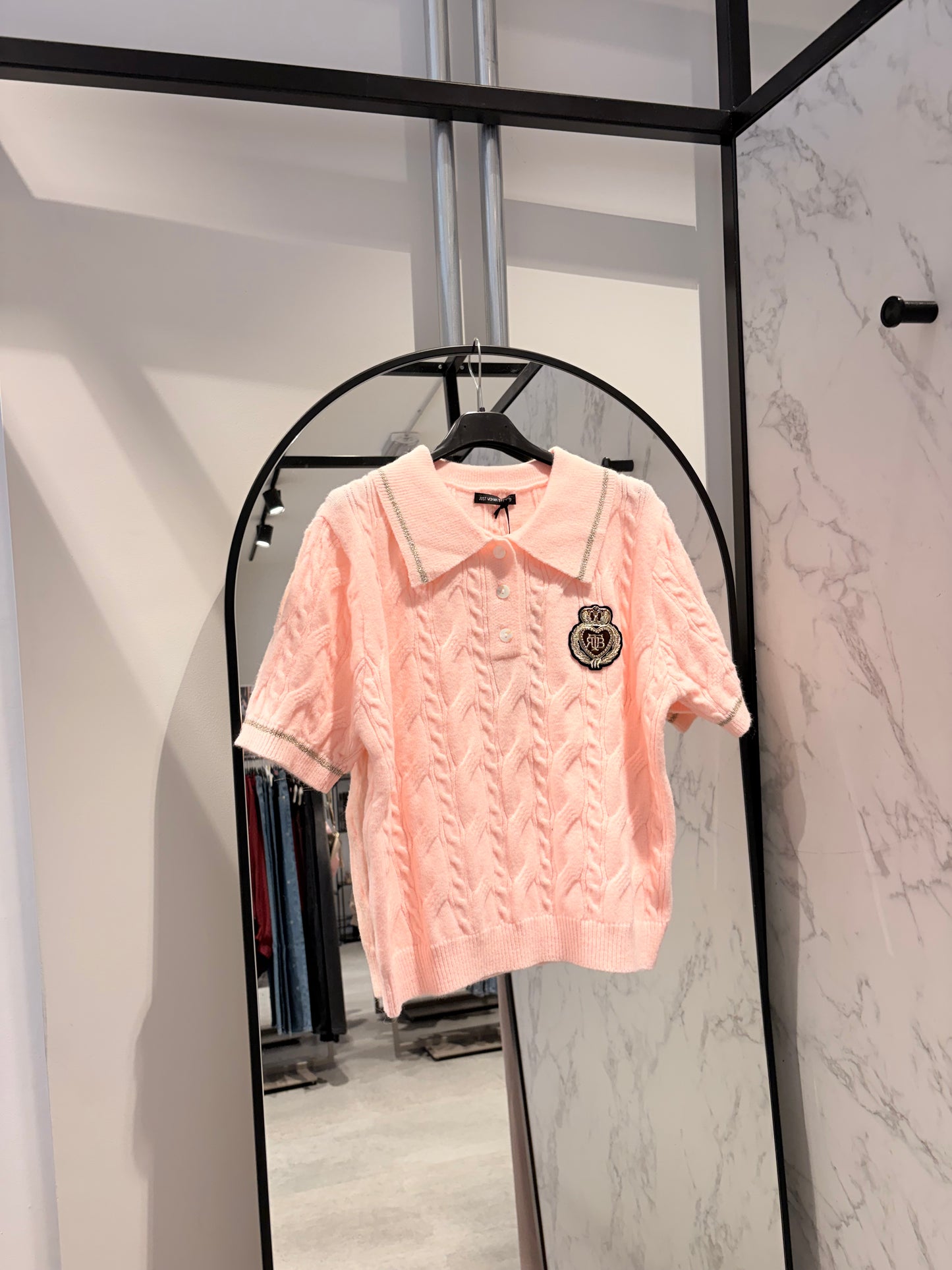 Polo Just Woman - Gebreid Kabelpatroon met Wapenschild