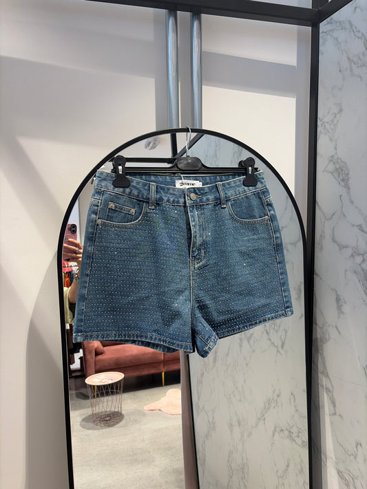 short Gimme Jeans glitter
