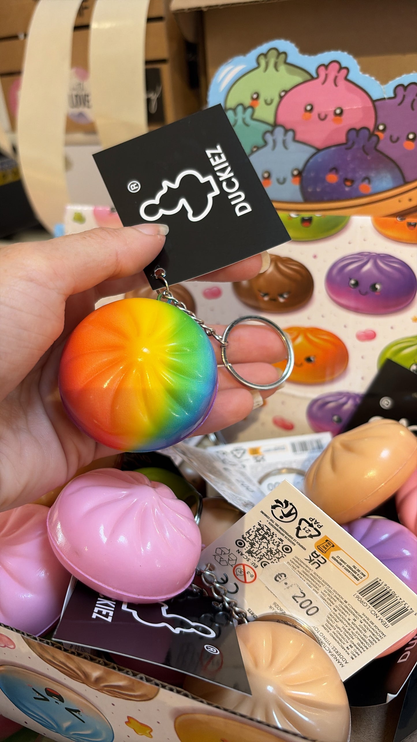 Squishy Dumpling Keychain
