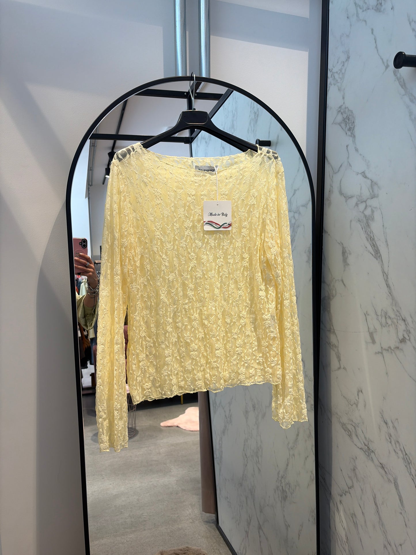 gele kanten top Youpassion