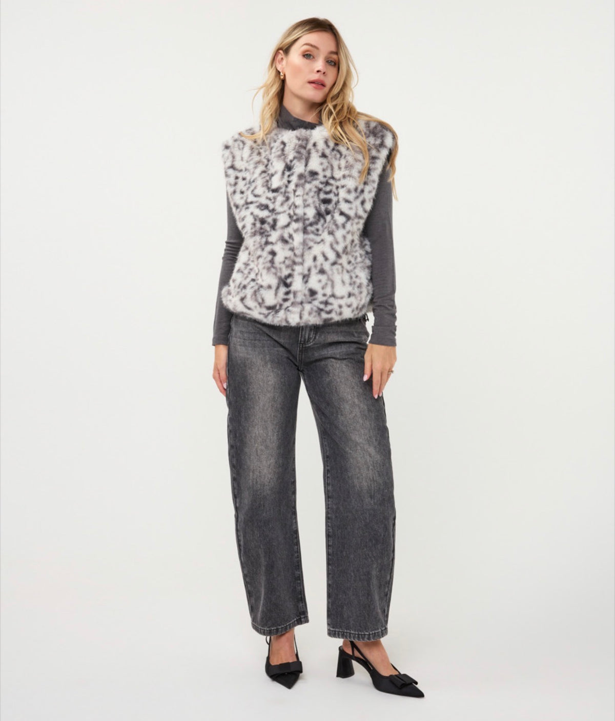 Esqualo gilet faux fur
