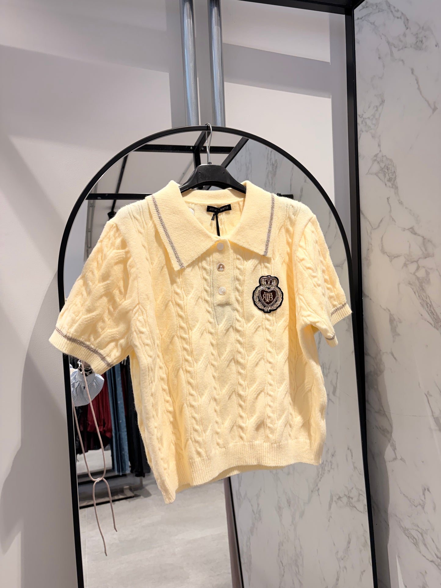 Polo Just Woman - Gebreid Kabelpatroon met Wapenschild