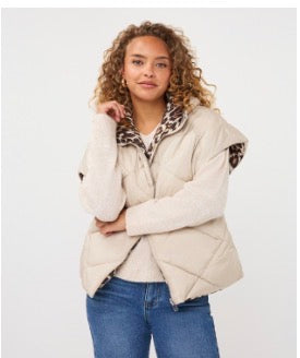 Poncho leopard reversible Esqualo