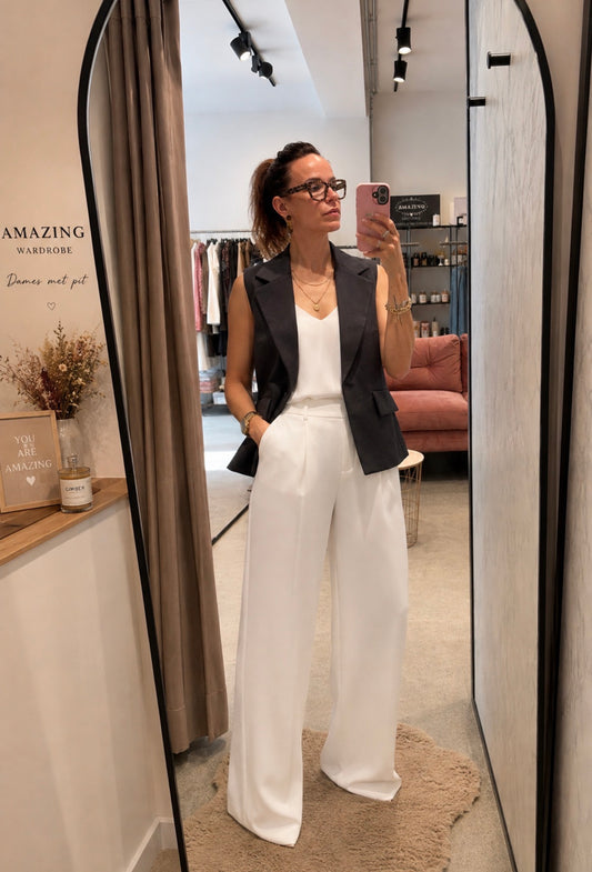 Gilet Myracle — Zwart Blazer Stijl