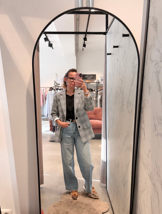 Oversized blazer - grey