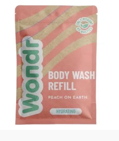 Wondr peach on earth body wash refill