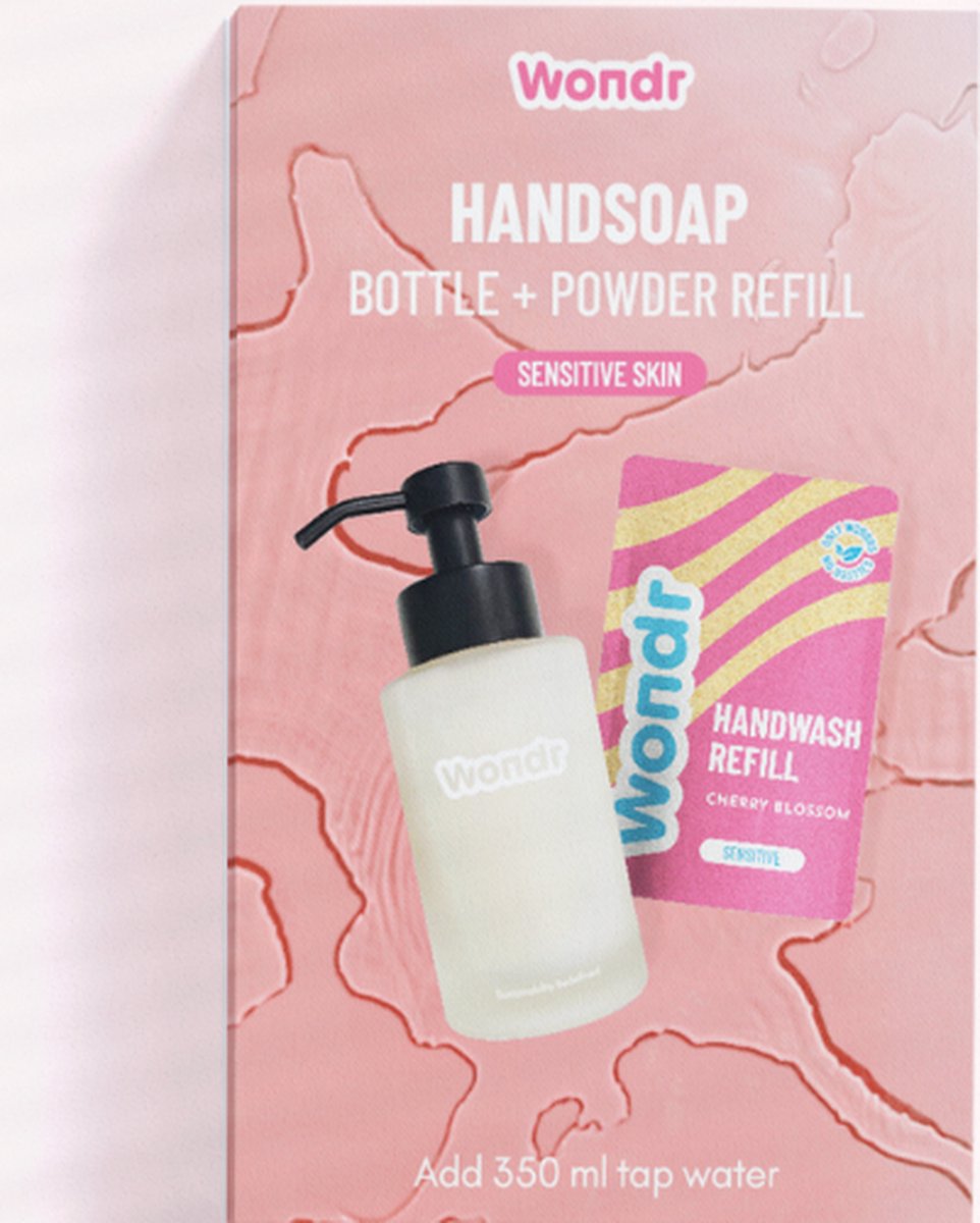 WONDR Handsoap bottle + refill Cherry Blossom