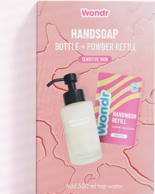 WONDR Handsoap bottle + refill Cherry Blossom