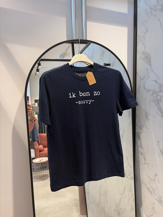 t-shirt Ik ben zo (sorry)