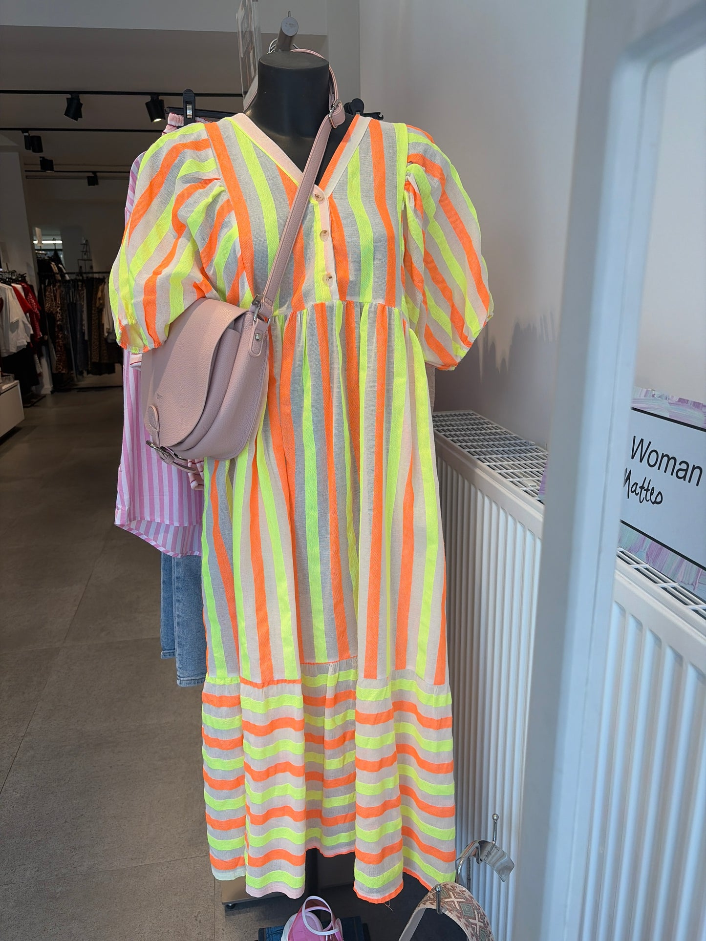 Kleedje You Passion — Neon Gestreept Maxi
