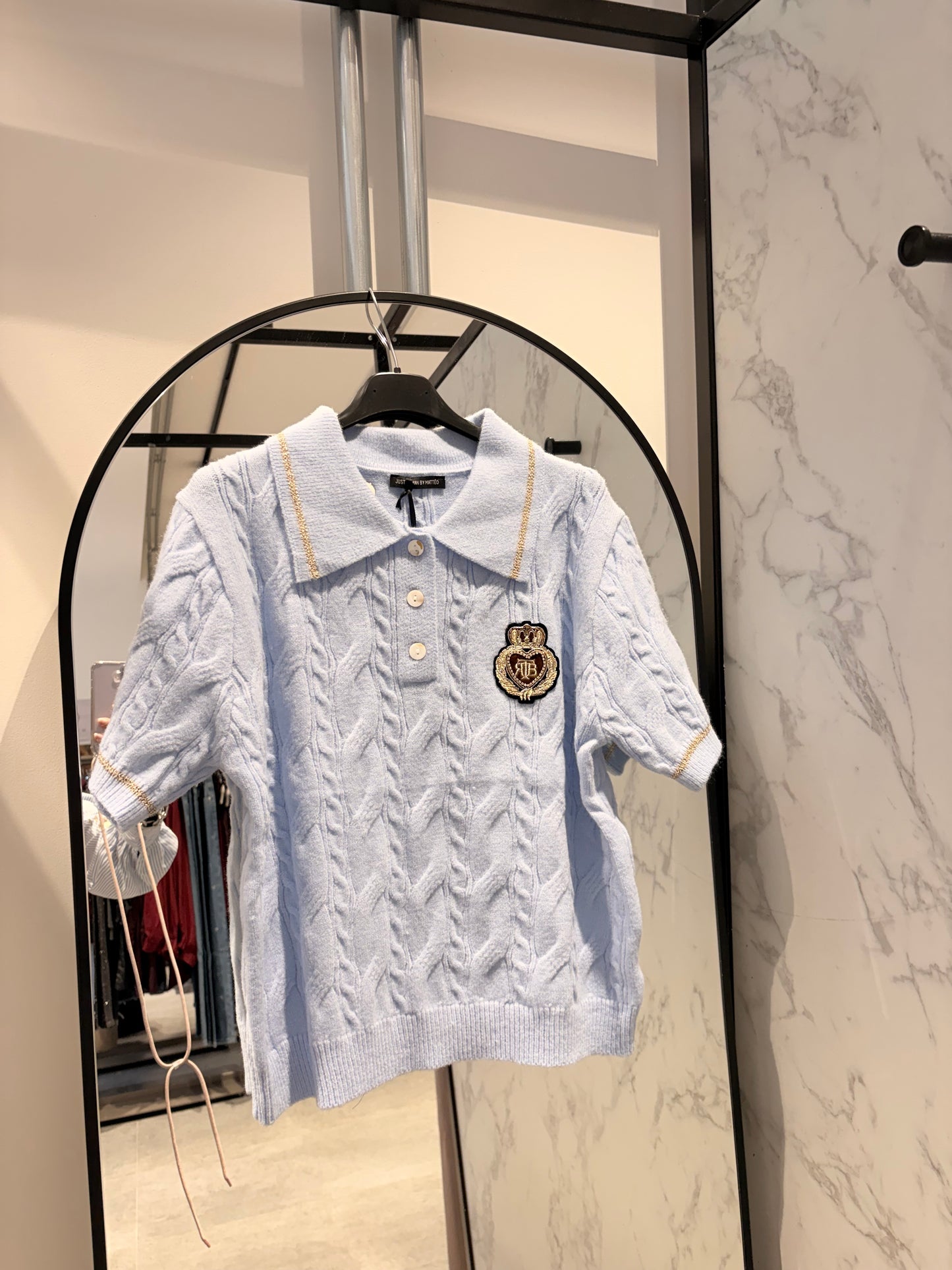 Polo Just Woman - Gebreid Kabelpatroon met Wapenschild