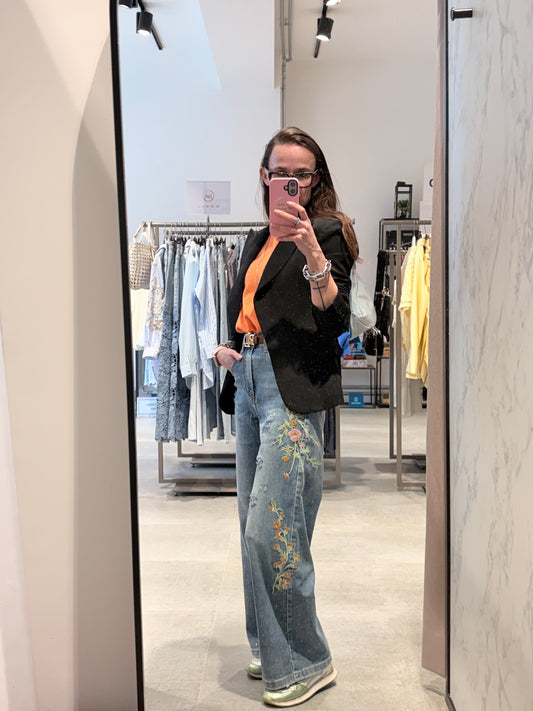 Jeans Just woman Flowers