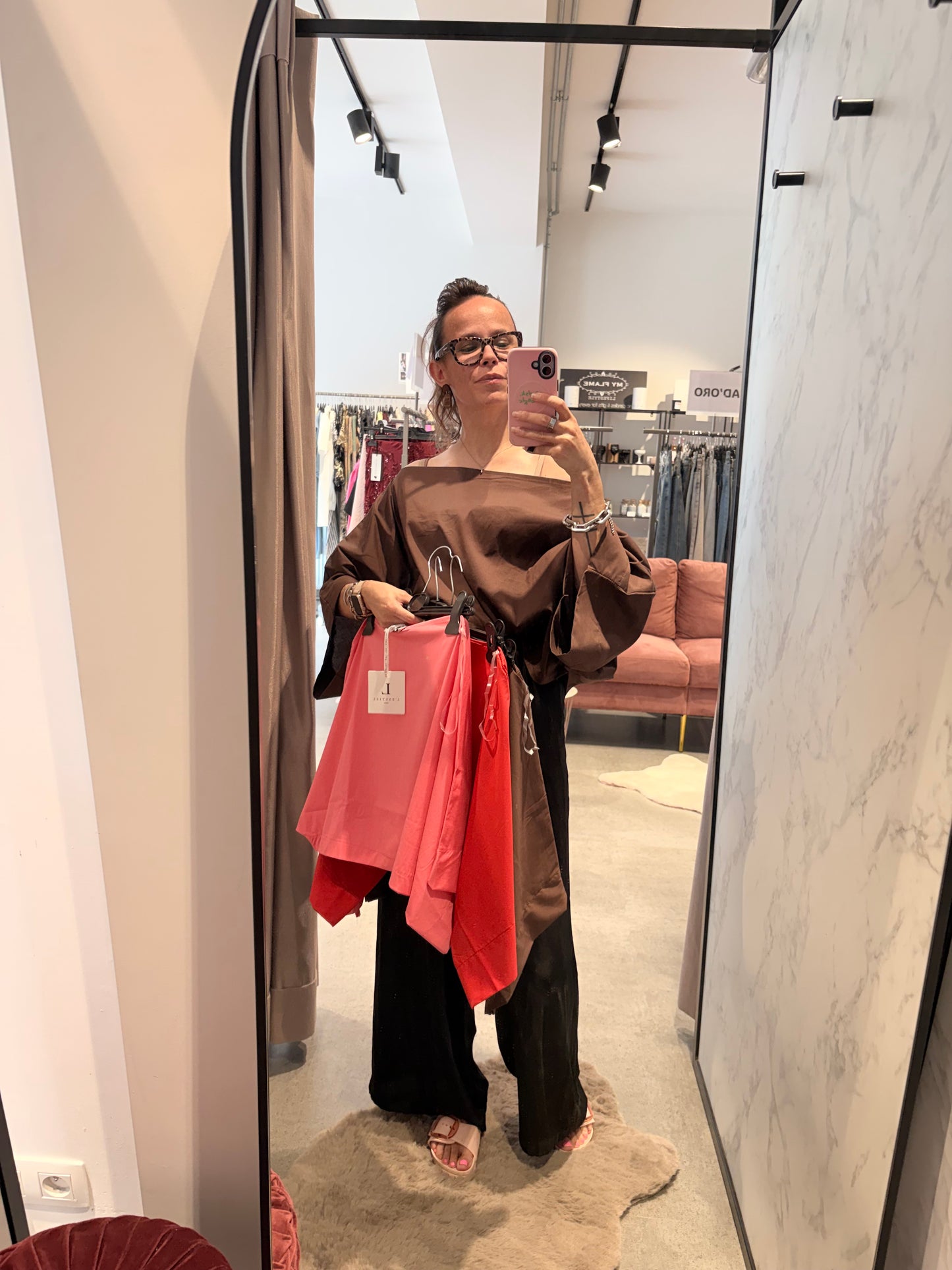 La Collerette L'essentiel Solid Wide 3/4 Sleeve Top