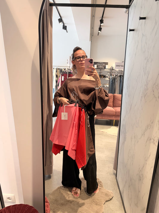 La Collerette L'essentiel Solid Wide 3/4 Sleeve Top