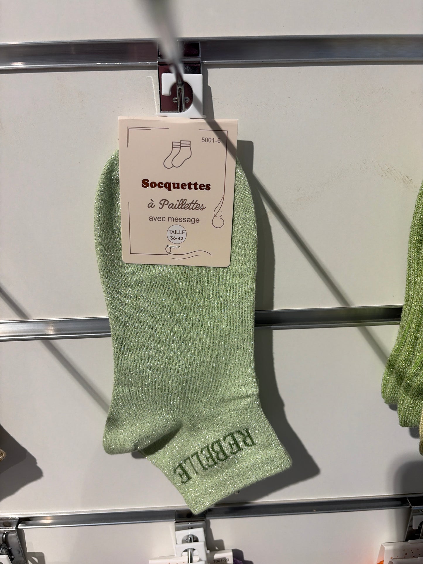 Chaussettes a paillettes Rebelle
