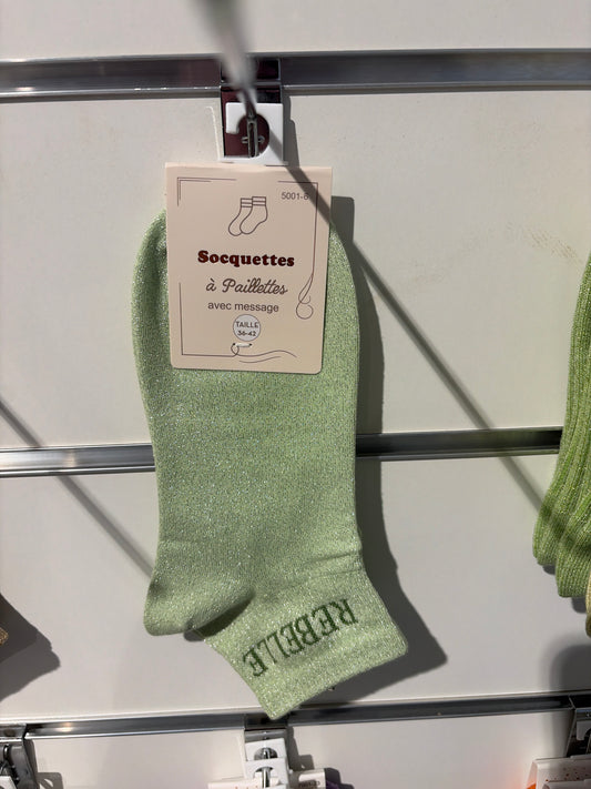 Chaussettes a paillettes Rebelle