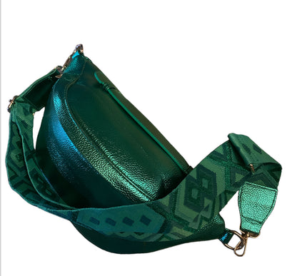 Crossbody heuptas groen  met bijpassende riem XL