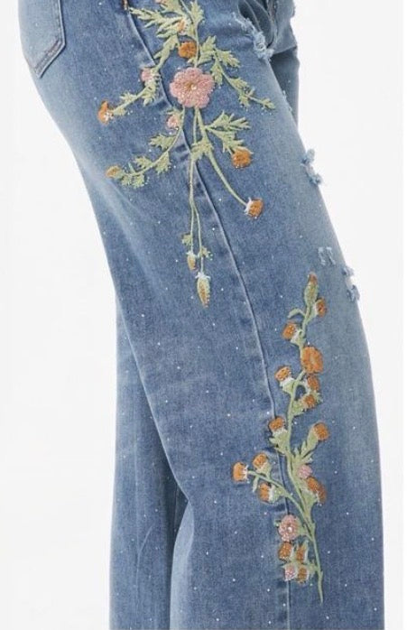Jeans Just woman Flowers
