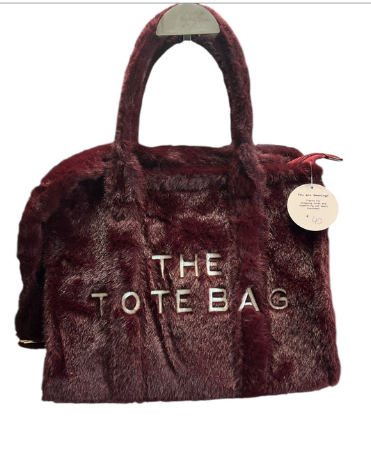 Large fluffy totebag