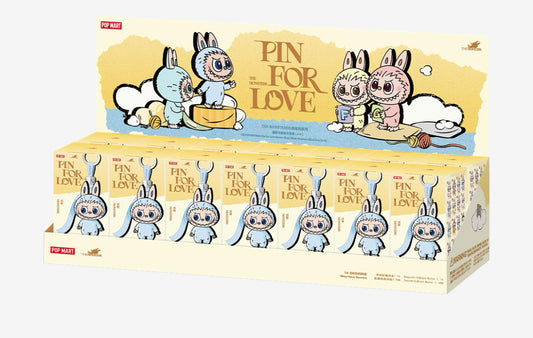 The monster Pin for love Series vinyl plush Labubu blind box Pop mart (A-M)