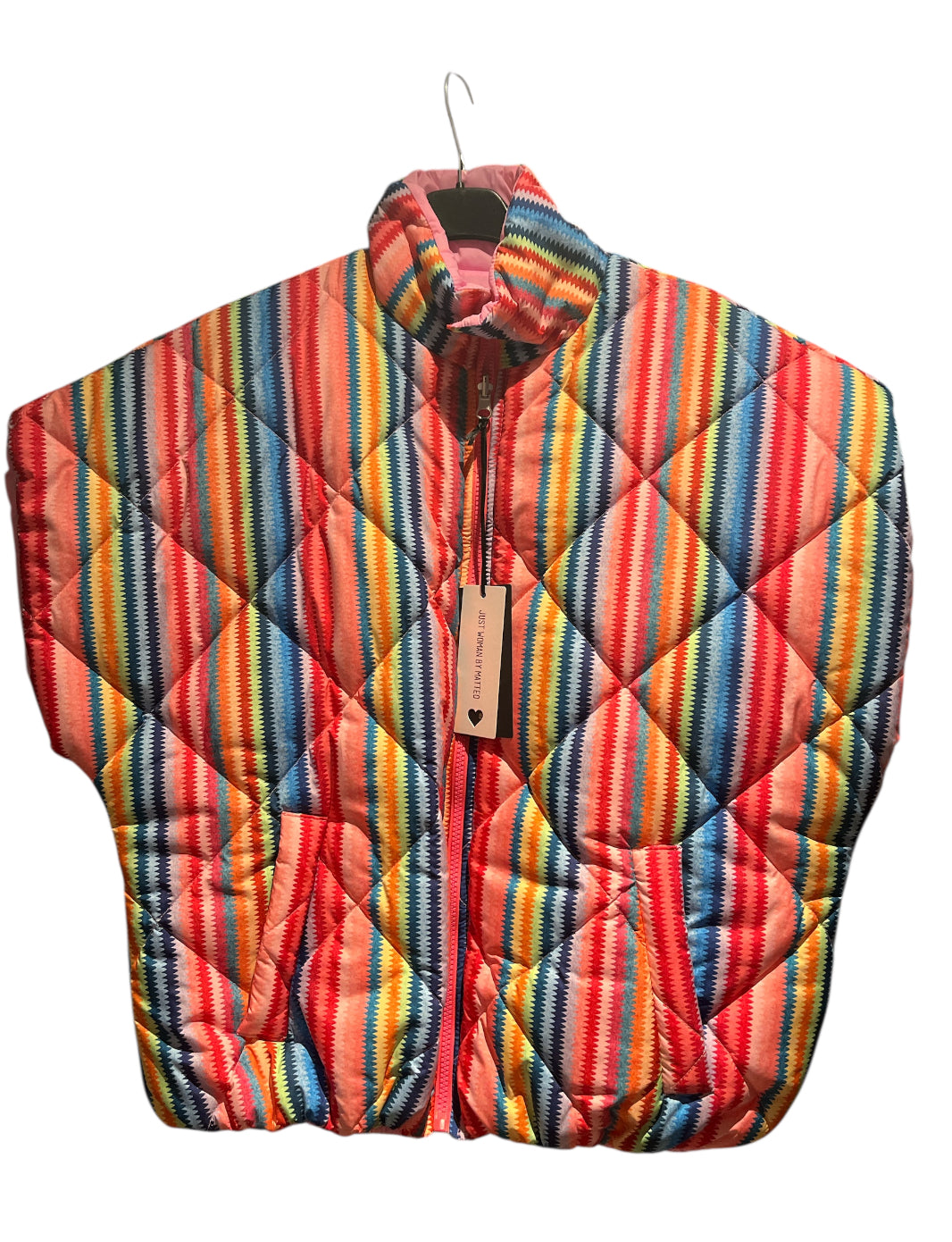 Bodywarmer met fluo rits by Matteo omkeerbaar