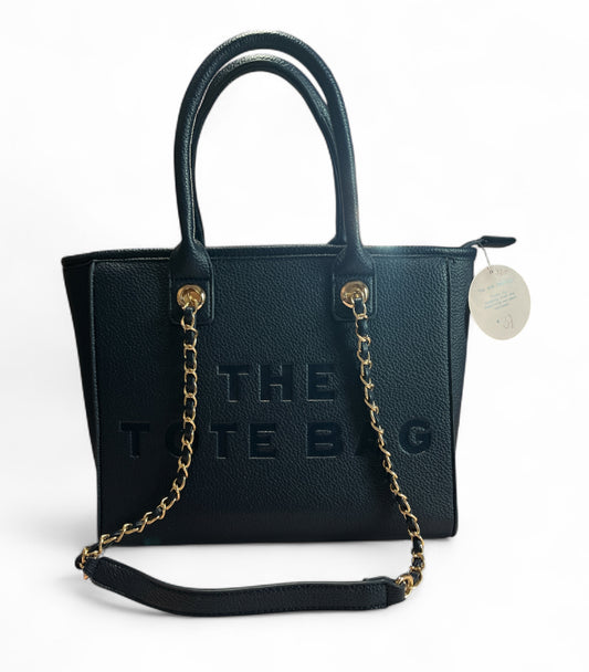 the tote bag met kettingriem