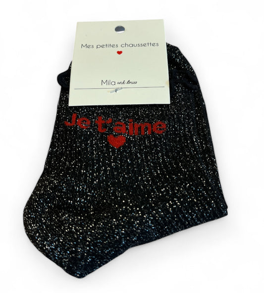 Access My lovely socks Je t'aime korte sokken