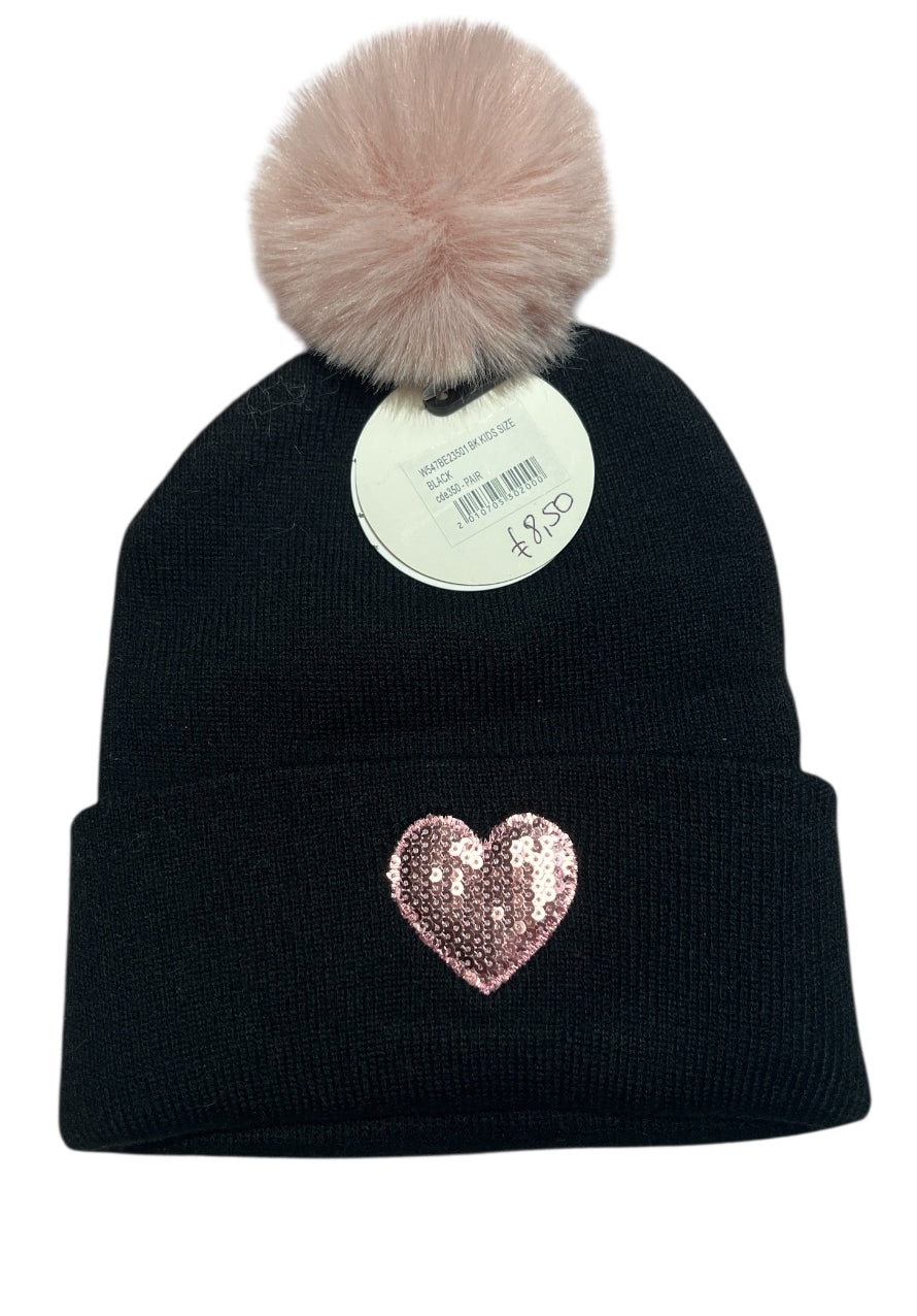 hartjes kindermuts met Pompon