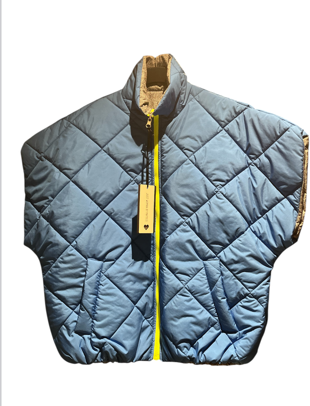 Bodywarmer met fluo rits by Matteo omkeerbaar
