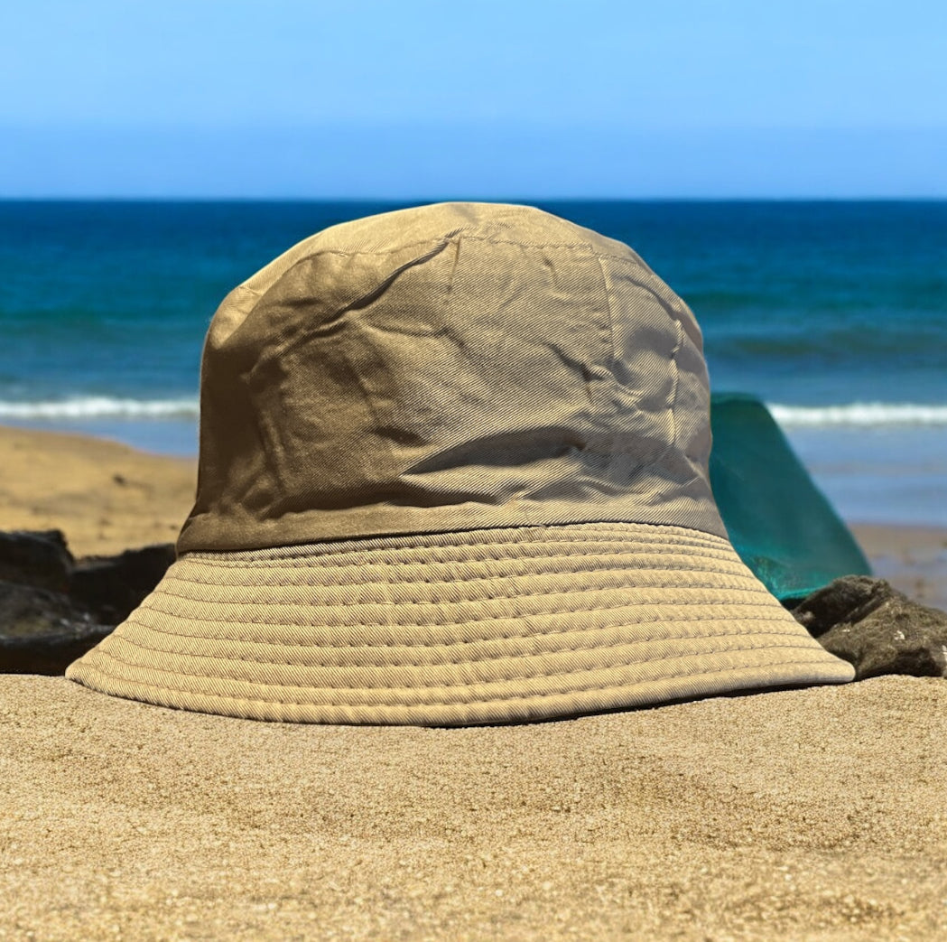 bucket hat beige