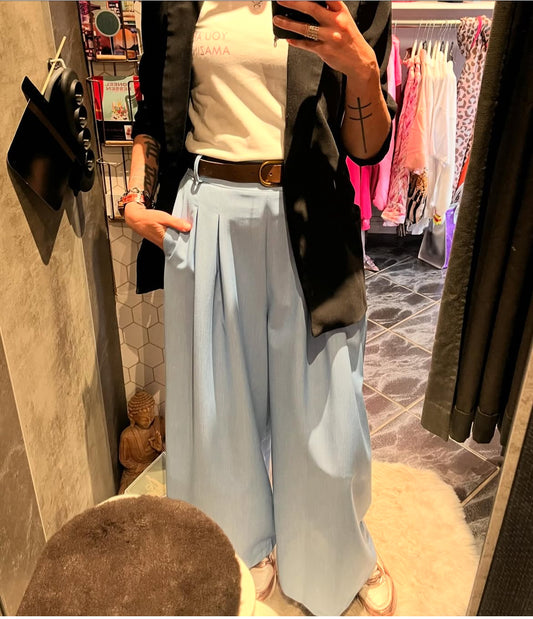 Wijde geklede broek Just Woman