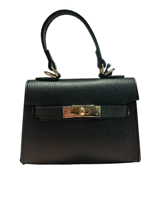 zwart lederen minibag Miss- terre
