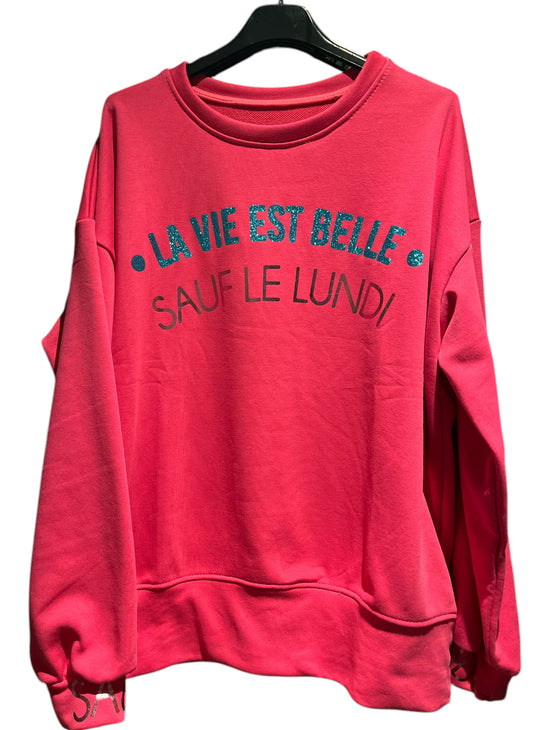 La Vie est belle - sauf le lundi sweater