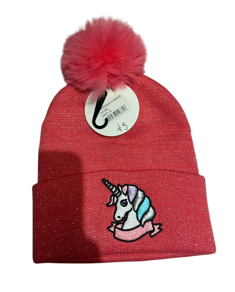 Unicorn kindermuts met Pompon