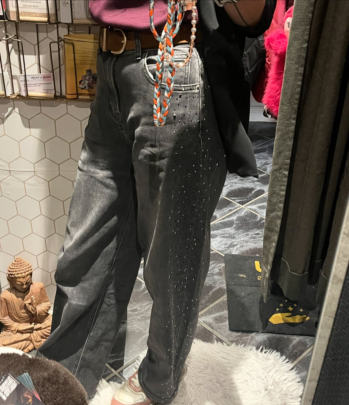 Just woman design glitterjeans