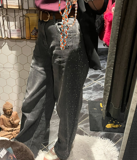 Just woman design glitterjeans