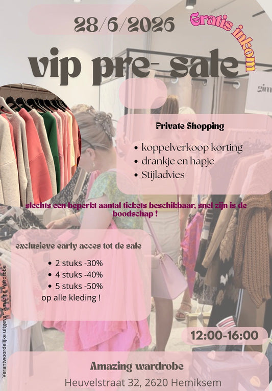 Inner circle ticket -VIP pre-sale 28/6/2026