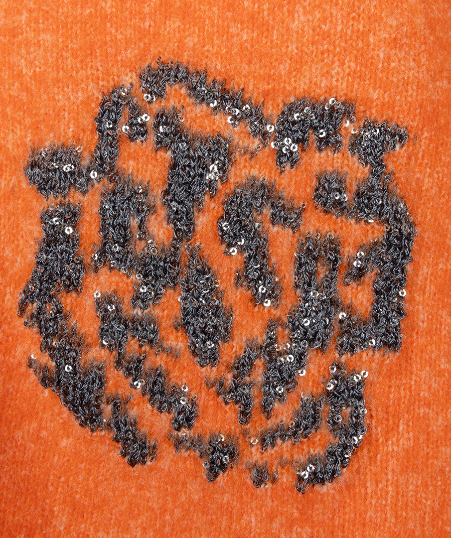 Esqualo Sweater sequin flowers