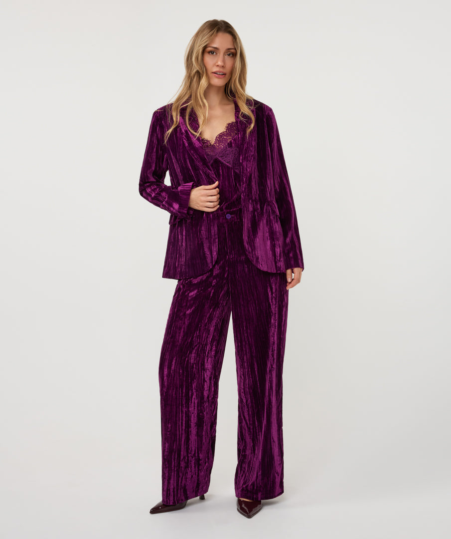 Esqualo blazer structure velours