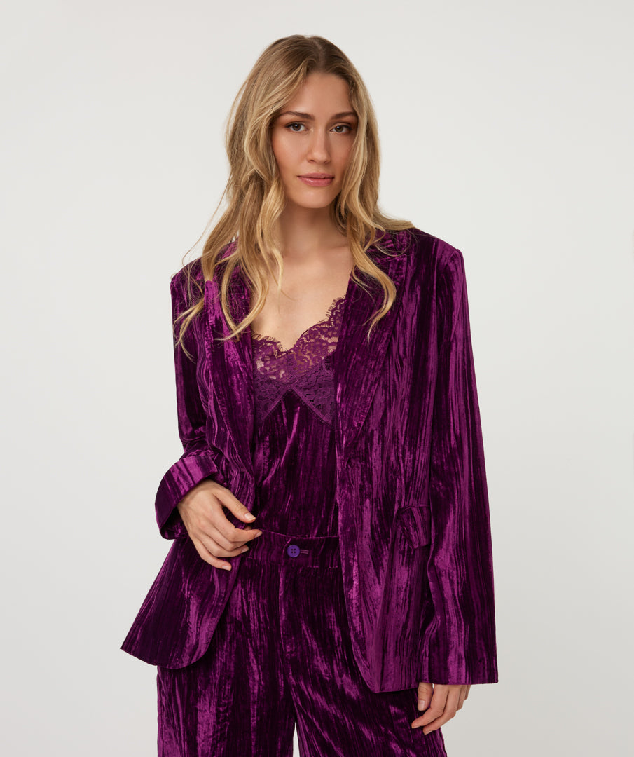 Esqualo top structure velours