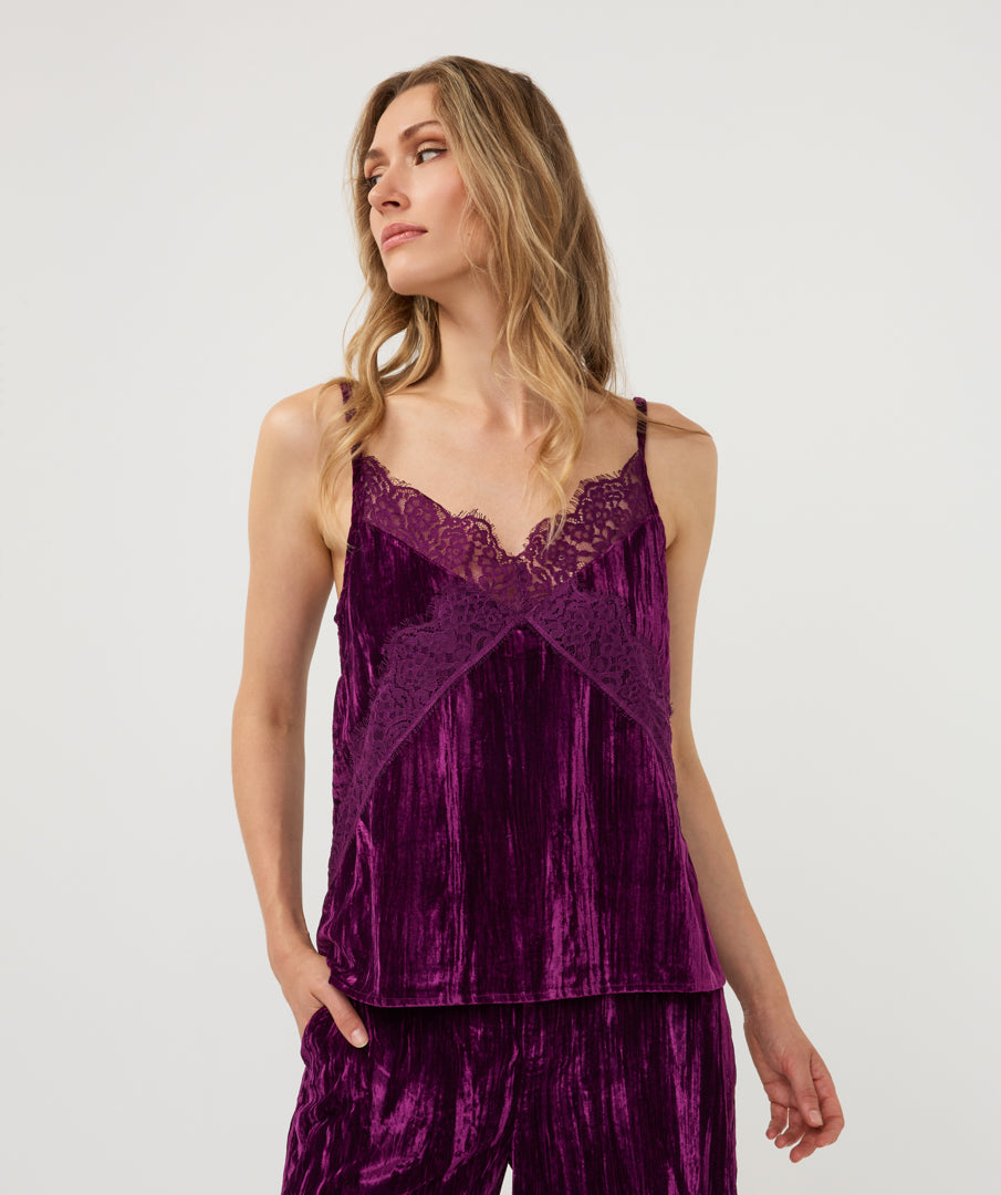 Esqualo top structure velours