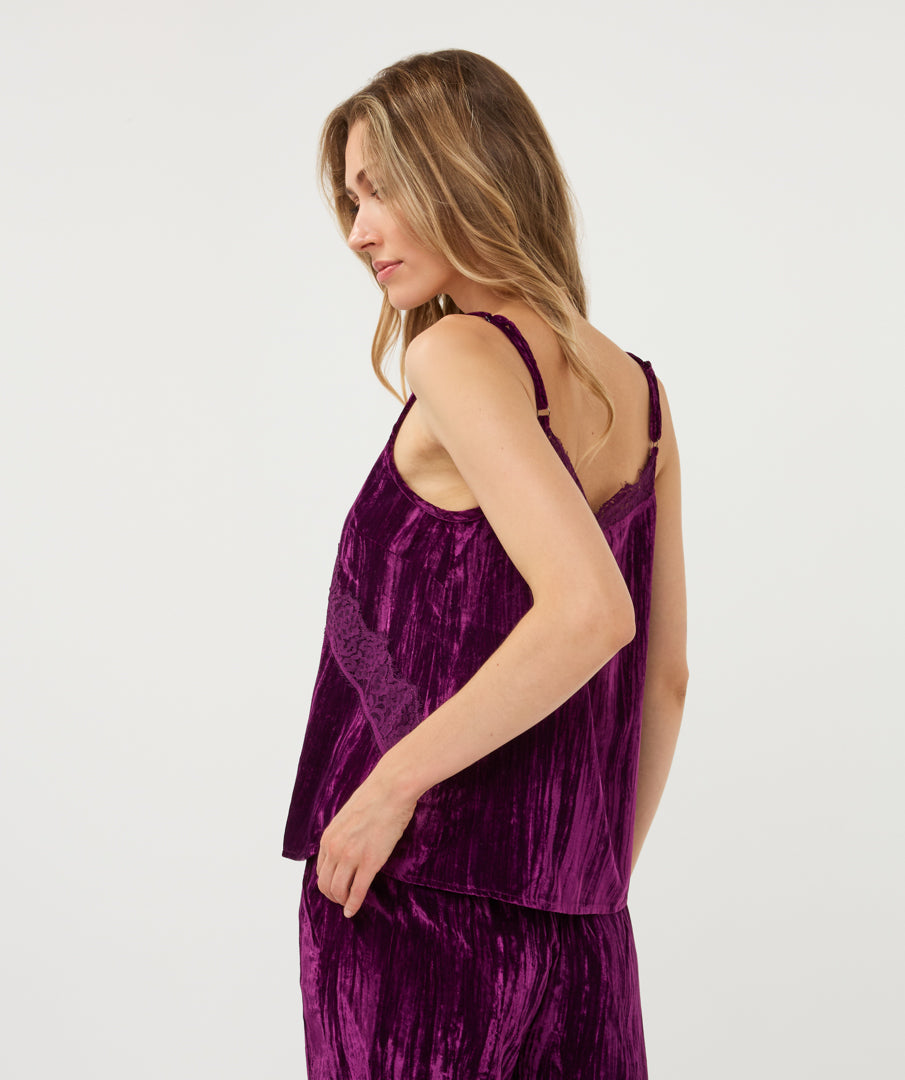 Esqualo top structure velours