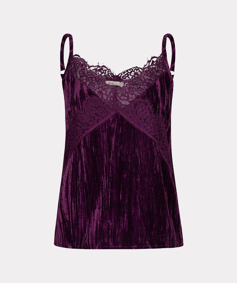 Esqualo top structure velours