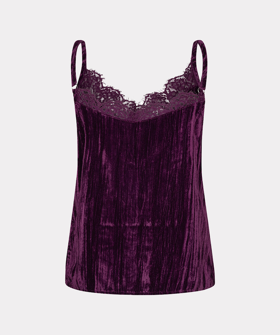 Esqualo top structure velours