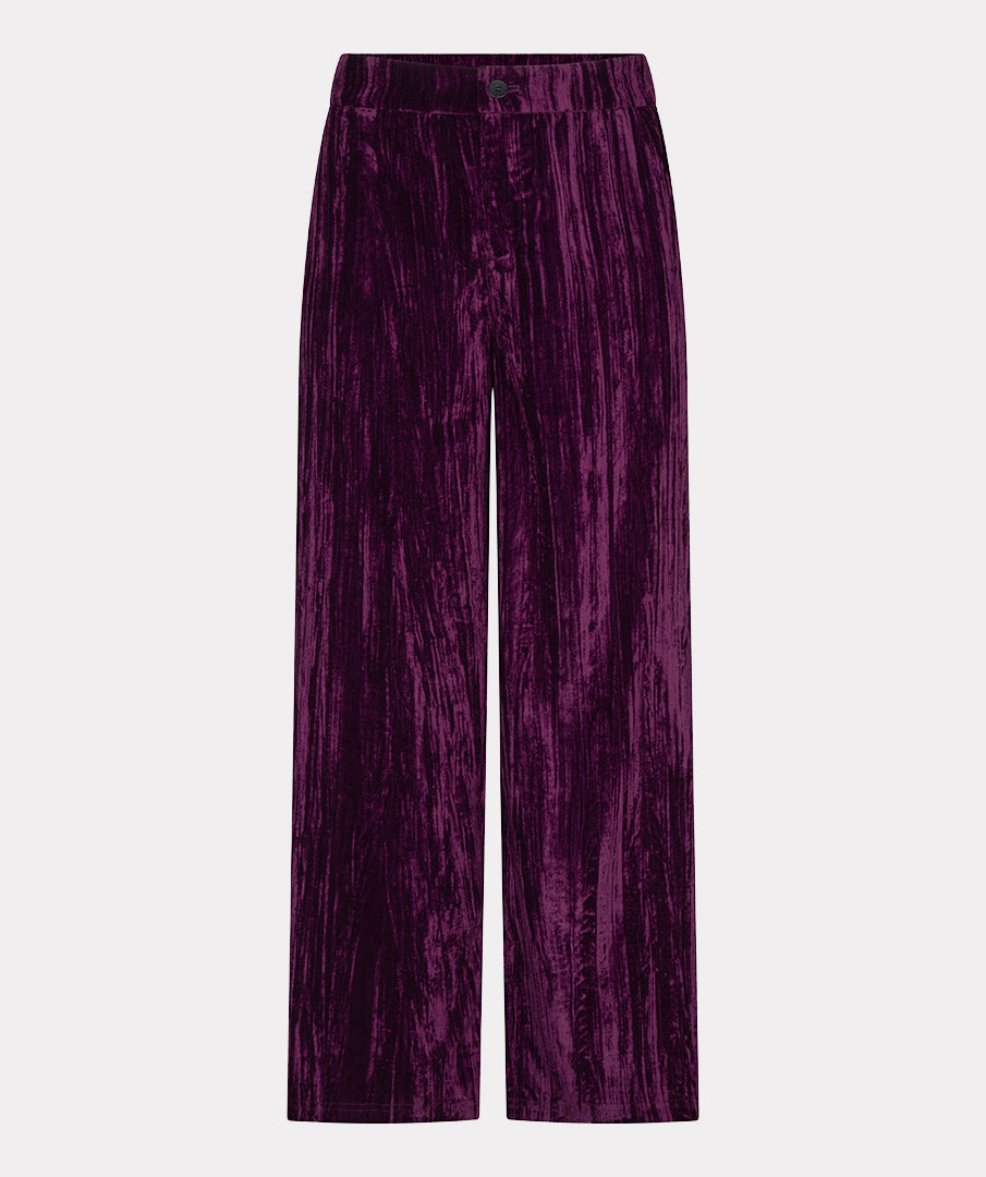 Esqualo geklede broek wide structure velours