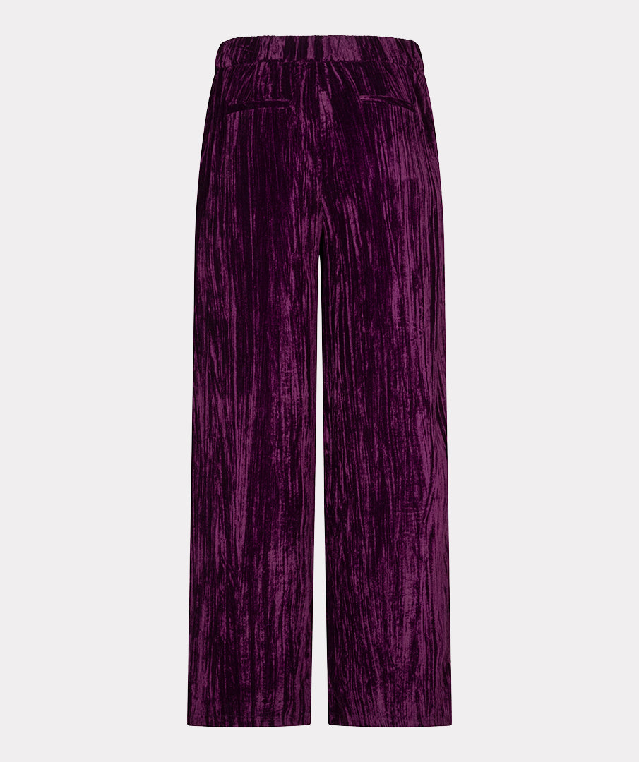 Esqualo geklede broek wide structure velours