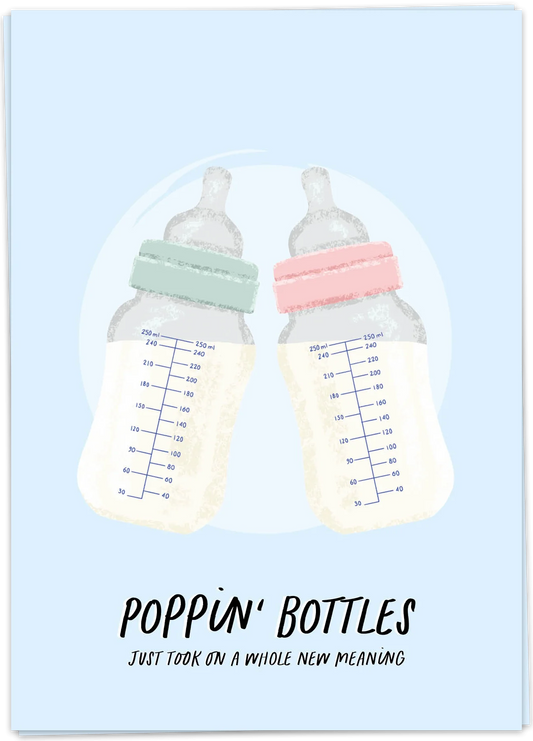 Kaart Blanche Poppin Bottles