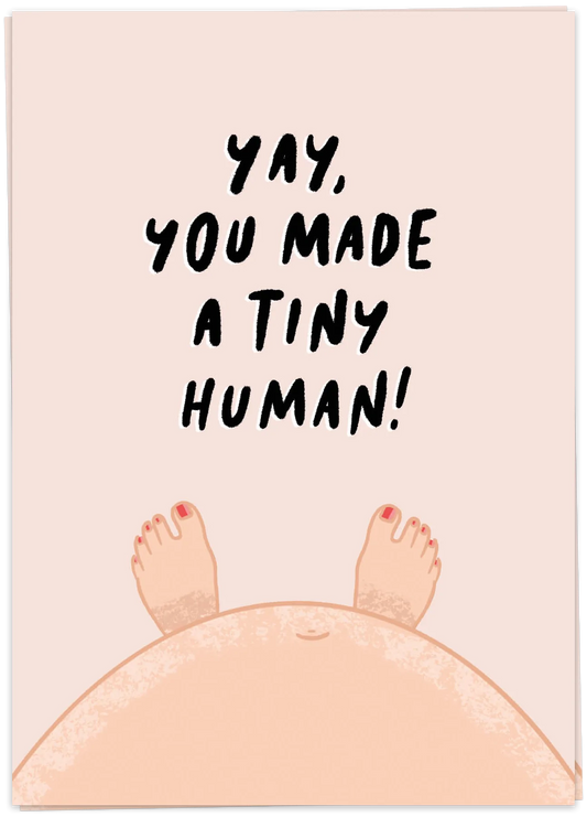 Kaart Blanche You made a tiny human