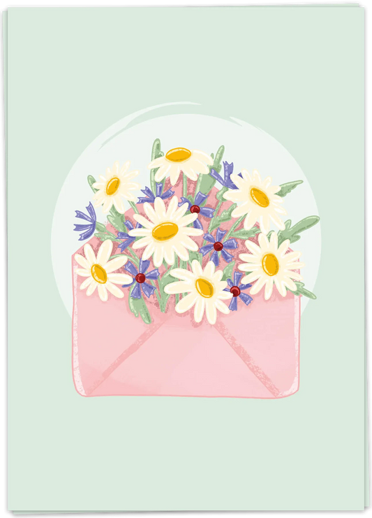 Kaart Blanche Flowers mail
